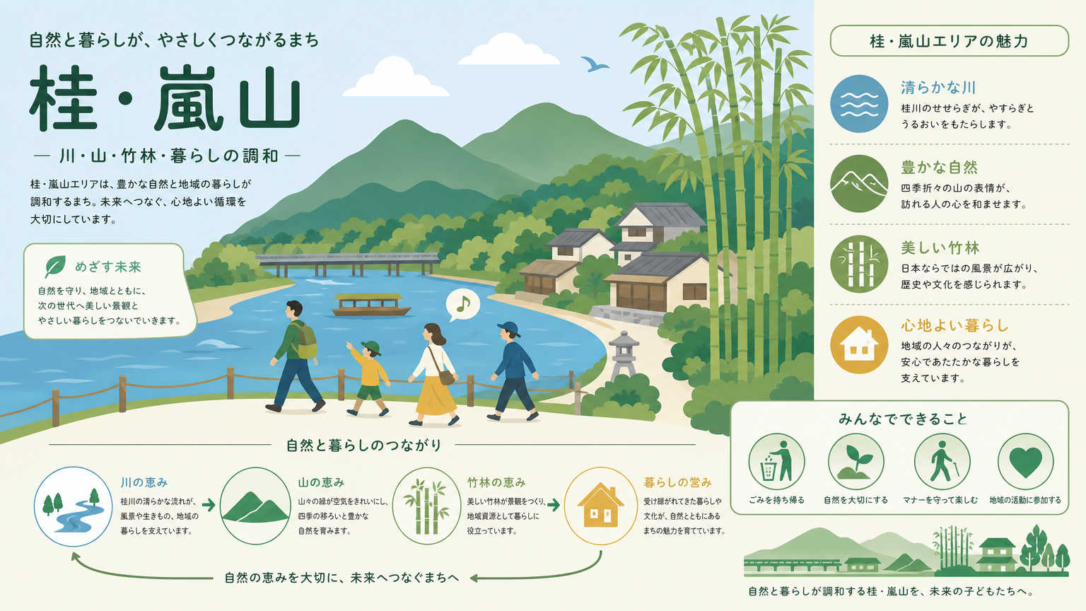 桂・嵐山方面の散歩道とは?自然を感じながら暮らせるエリア